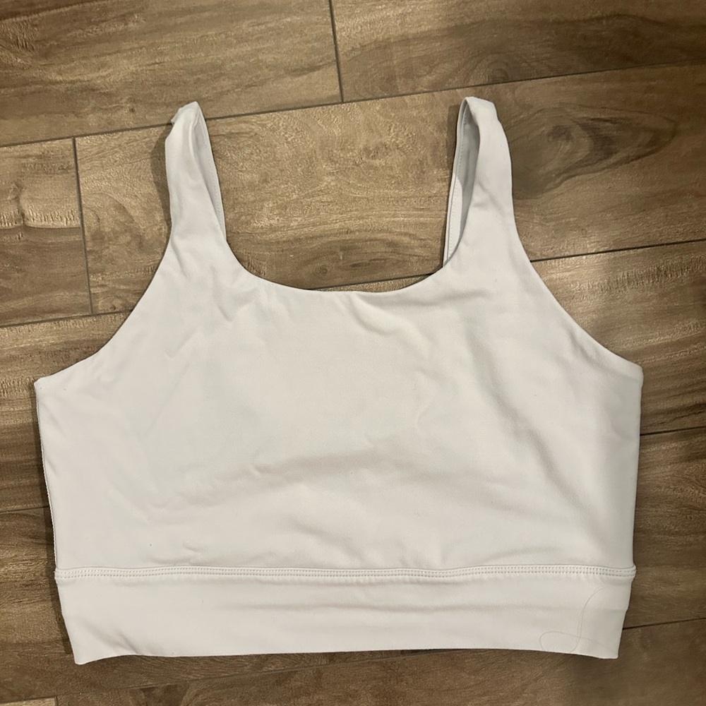 White Cropped Tank Top - Picture 1 of 2